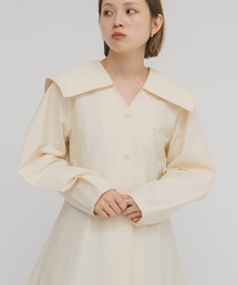 新品未使用❁ホコモモラ ジャガード 丸襟 ブラウス セーラーカラー 刺繍 40 axes femme｜扇子*紅葉刺繍セーラーブラウス | Rakuten Fashion