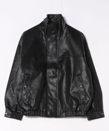 Revo.（レボ）の「オーバーサイズ スタンドネック 合皮レザー ブルゾン【UNISEX】（ブルゾン・メンズ）」