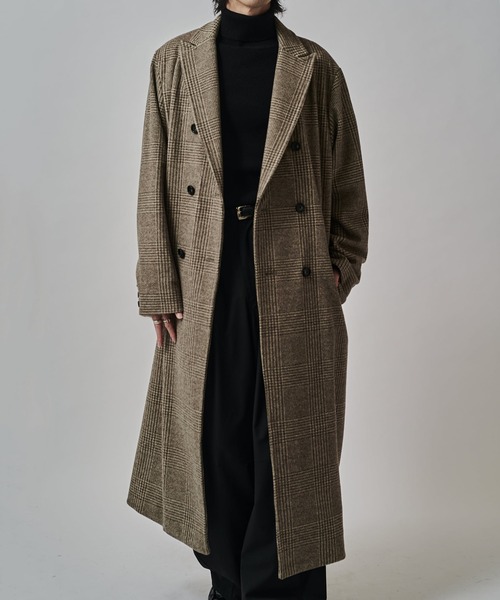 Lui's(ルイス)の「DOUBLE BREASTED CHESTER COAT/チェスターコート(チェスターコート・メンズ・ブラック/モカ・M/S)」の2枚目の写真