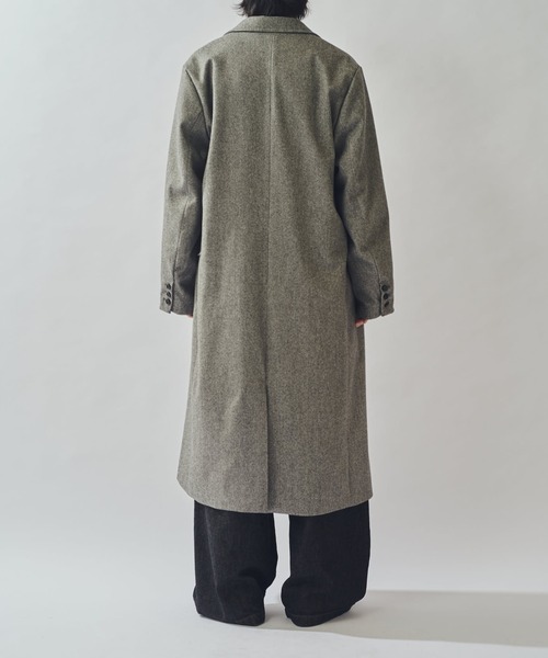 Lui's(ルイス)の「DOUBLE BREASTED CHESTER COAT/チェスターコート(チェスターコート・メンズ・ブラック/モカ・M/S)」の22枚目の写真