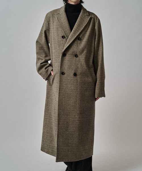 Lui's(ルイス)の「DOUBLE BREASTED CHESTER COAT/チェスターコート(チェスターコート・メンズ・ブラック/モカ・M/S)」の12枚目の写真