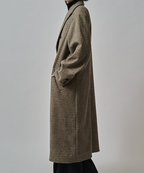 Lui's(ルイス)の「DOUBLE BREASTED CHESTER COAT/チェスターコート(チェスターコート・メンズ・ブラック/モカ・M/S)」の13枚目の写真