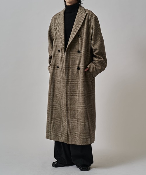 Lui's(ルイス)の「DOUBLE BREASTED CHESTER COAT/チェスターコート(チェスターコート・メンズ・ブラック/モカ・M/S)」の16枚目の写真
