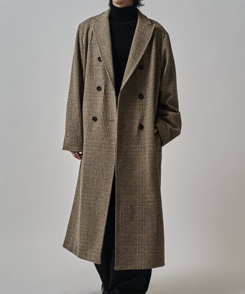 Lui's(ルイス)の「DOUBLE BREASTED CHESTER COAT/チェスターコート(チェスターコート・メンズ・ブラック/モカ・M/S)」の9枚目の写真