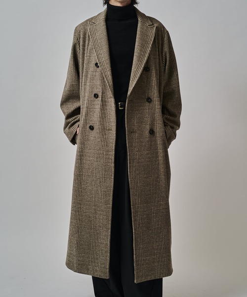 Lui's(ルイス)の「DOUBLE BREASTED CHESTER COAT/チェスターコート(チェスターコート・メンズ・ブラック/モカ・M/S)」の10枚目の写真