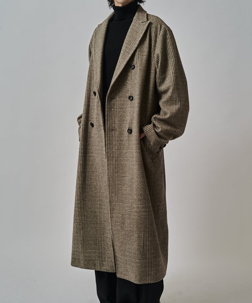 Lui's(ルイス)の「DOUBLE BREASTED CHESTER COAT/チェスターコート(チェスターコート・メンズ・ブラック/モカ・M/S)」の11枚目の写真