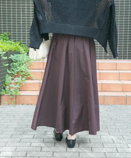 ITEMS URBANRESEARCH(アイテムズ アーバンリサーチ)の「タフタスカート(スカート・レディース・ブラック/ベージュ/レッド系その他・FREE)」の17枚目の写真