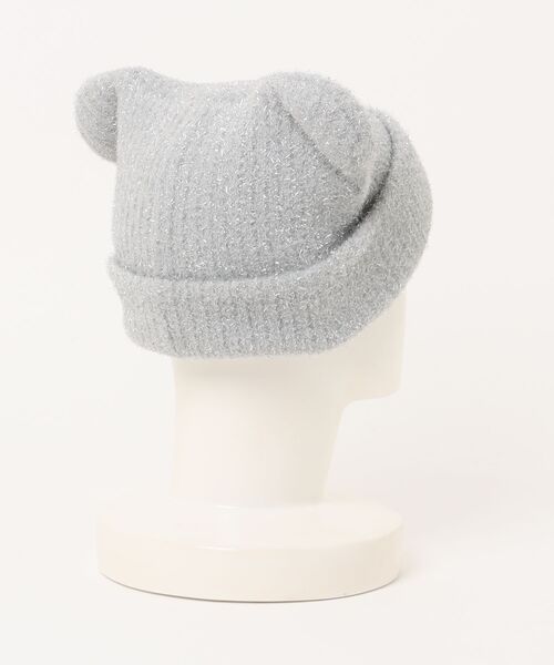 MEI(メイ)の「MEI/メイ ビーニー MEI BEAR WATCH くま耳ニット帽 253099604(ニットキャップ/ビーニー・レディース・ライトグレー/ブラック/ピンク・FREE)」の5枚目の写真