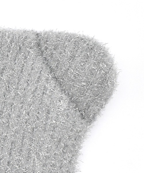 MEI(メイ)の「MEI/メイ ビーニー MEI BEAR WATCH くま耳ニット帽 253099604(ニットキャップ/ビーニー・レディース・ライトグレー/ブラック/ピンク・FREE)」の8枚目の写真