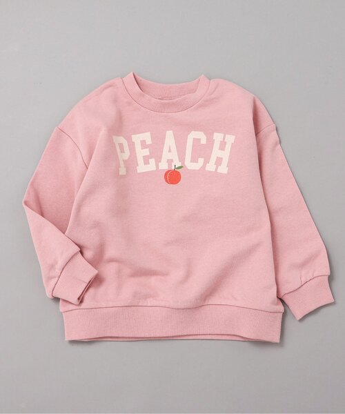 BREEZE（ブリーズ）の「【WEB限定】カレッジロゴトレーナー_ジュニア対応（スウェット・キッズ・ブラウン/ピンク/キナリ/ネイビー/イエロー/チャコール/グレー/サックスブルー/レッド/グリーン・130/90/100/150/110/140/160/120）」の9枚目の写真