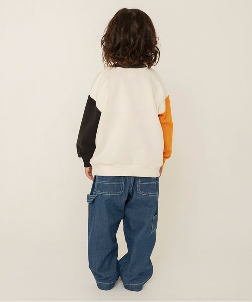 BREEZE（ブリーズ）の「【WEB限定】カレッジロゴトレーナー_ジュニア対応（スウェット・キッズ・ブラウン/ピンク/キナリ/ネイビー/イエロー/チャコール/グレー/サックスブルー/レッド/グリーン・130/90/100/150/110/140/160/120）」の14枚目の写真