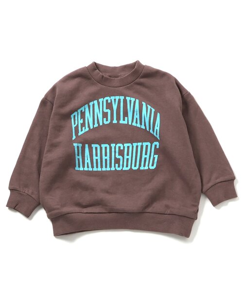 BREEZE（ブリーズ）の「【WEB限定】カレッジロゴトレーナー_ジュニア対応（スウェット・キッズ・ブラウン/ピンク/キナリ/ネイビー/イエロー/チャコール/グレー/サックスブルー/レッド/グリーン・130/90/100/150/110/140/160/120）」の18枚目の写真