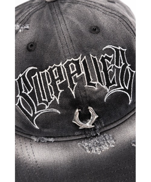 SUPPLIER（サプライヤー）の「キャップ｜PIERCED LOGO 6 PANEL CAP｜SUPPLIER（キャップ・メンズ・ブラック・FREE）」の2枚目の写真