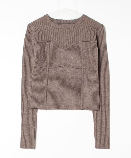 Per sist ence(パーシエンス)の「アルパカタッチ7Gビスチェデザインプルオーバー(ニット/セーター・レディース・グレー/ブラック/アイボリー/レッド/モカ・ONE SIZE)」の3枚目の写真