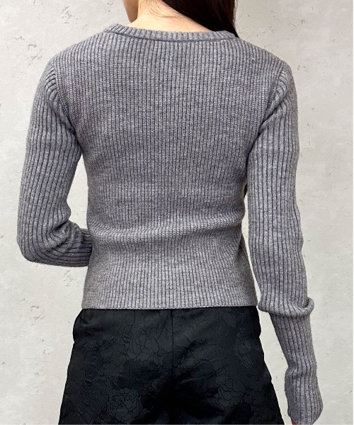 Per sist ence(パーシエンス)の「アルパカタッチ7Gビスチェデザインプルオーバー(ニット/セーター・レディース・グレー/ブラック/アイボリー/レッド/モカ・ONE SIZE)」の8枚目の写真