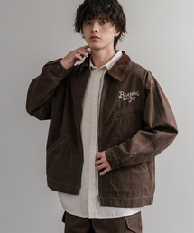 KRIFF MAYER（クリフメイヤー）の「KRIFF MAYER オーバーサイズヴィンテージライクワンポイント刺繍ダックワークジャケット 2515119（カバーオール）」