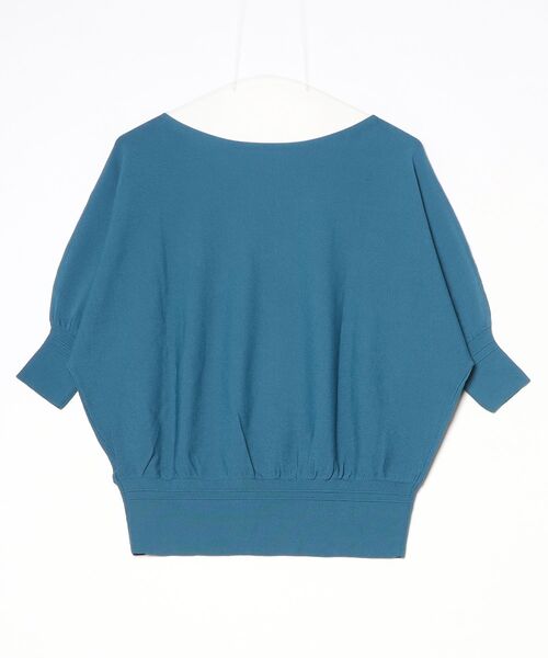 JETSET SOLO PLUS （ジェットセットソロプラス）の「【JETSET SOLO PLUS】タックリブデザイン ドルマンスリーブ ニット（ニット/セーター・レディース・ブルー/ネイビー/ブルーグレー/ボルドー・FREE）」の8枚目の写真