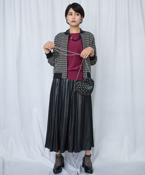 JETSET SOLO PLUS （ジェットセットソロプラス）の「【JETSET SOLO PLUS】タックリブデザイン ドルマンスリーブ ニット（ニット/セーター・レディース・ブルー/ネイビー/ブルーグレー/ボルドー・FREE）」の17枚目の写真