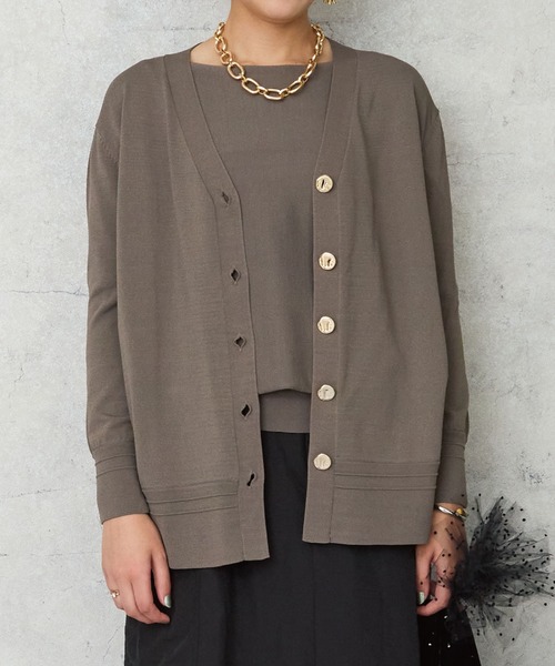 JETSET SOLO PLUS （ジェットセットソロプラス）の「【JETSET SOLO PLUS】タックリブデザイン ドルマンスリーブ ニット（ニット/セーター・レディース・ブルー/ネイビー/ブルーグレー/ボルドー・FREE）」の7枚目の写真