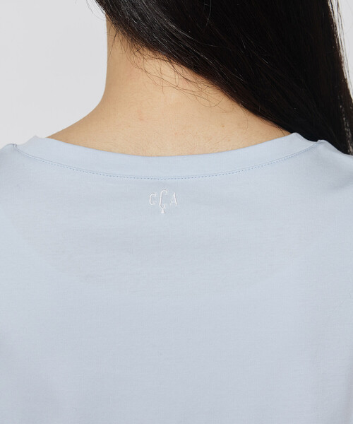 COMME CA（コムサ）の「アルビ二スタスムース Tシャツ（Tシャツ/カットソー・レディース・ホワイト/サックスブルー・9号）」の13枚目の写真