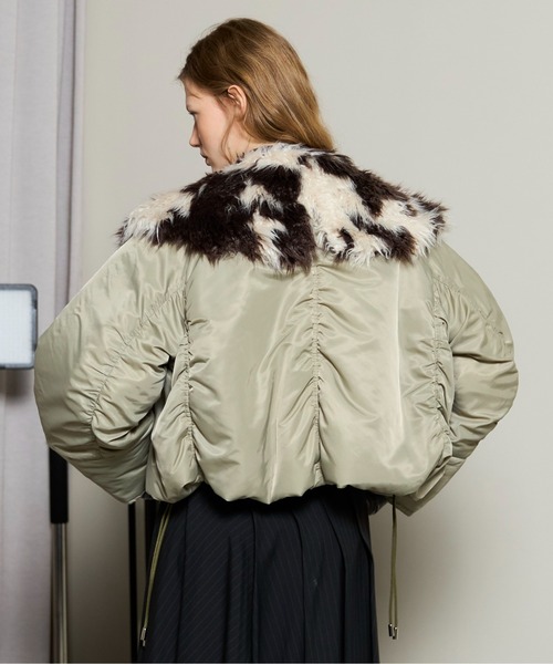 Fur Collar Padded Blouson / 中綿ブルゾン（ブルゾン）｜MAISON