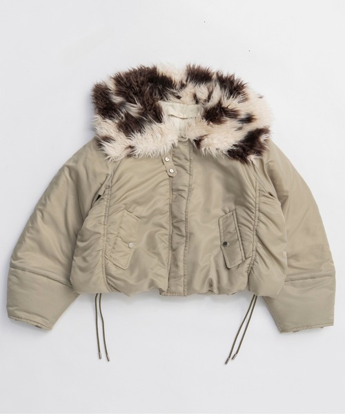 ジャケット・アウター MAISON SPECIAL Fur Collar Padded Blouson Fur Collar Padded Blouson / 中綿ブルゾン（ブルゾン）｜MAISON
