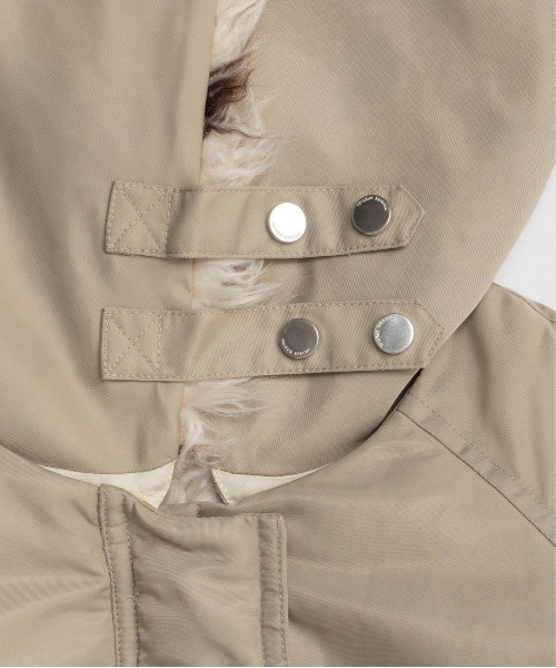 MAISON SPECIAL(メゾンスペシャル)の「Fur Collar Padded Blouson / 中綿ブルゾン(ブルゾン・レディース・カーキ/ブラック・FREE)」の11枚目の写真