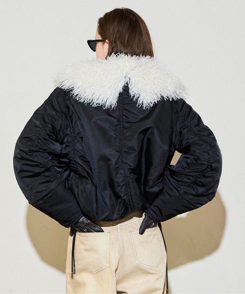 ジャケット・アウター MAISON SPECIAL Fur Collar Padded Blouson Fur Collar Padded Blouson / 中綿ブルゾン（ブルゾン）｜MAISON