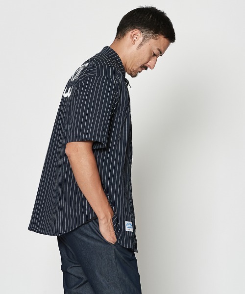 ACANTHUS(アカンサス)の「mhs2437- Dot Air(R) Zip Up S-S Shirt ZIP半袖シャツ(MA2604)(シャツ/ブラウス・メンズ・ホワイト系その他/ブラック/ネイビー系・S/M/L/XL)」の21枚目の写真