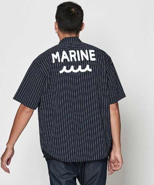 ACANTHUS(アカンサス)の「mhs2437- Dot Air(R) Zip Up S-S Shirt ZIP半袖シャツ(MA2604)(シャツ/ブラウス・メンズ・ホワイト系その他/ブラック/ネイビー系・S/M/L/XL)」の22枚目の写真