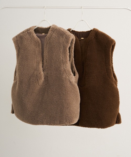 セール】リサイクルボアベスト（ベスト）｜PUAL CE CIN