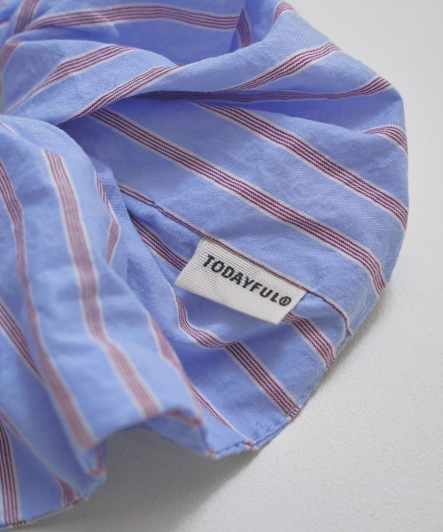 TODAYFUL(トゥデイフル)の「Stripe Chouchou(シュシュ・レディース・ベビーピンク/モカ/ミント/ブルー系その他・FREE)」の11枚目の写真