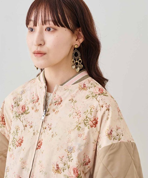 MEDE19F(メデジュウキュウ)の「MEDE19F ミュルーズモダン〈「ミュルーズ染織美術館」アーカイブコレクション〉中わた入りリバーシブルブルゾン〈ベージュ〉(ブルゾン・レディース・ベージュ系その他・M/LL/L)」の7枚目の写真
