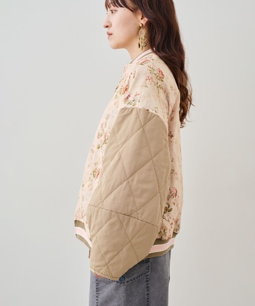 MEDE19F(メデジュウキュウ)の「MEDE19F ミュルーズモダン〈「ミュルーズ染織美術館」アーカイブコレクション〉中わた入りリバーシブルブルゾン〈ベージュ〉(ブルゾン・レディース・ベージュ系その他・M/LL/L)」の8枚目の写真