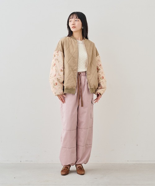 MEDE19F(メデジュウキュウ)の「MEDE19F ミュルーズモダン〈「ミュルーズ染織美術館」アーカイブコレクション〉中わた入りリバーシブルブルゾン〈ベージュ〉(ブルゾン・レディース・ベージュ系その他・M/LL/L)」の11枚目の写真