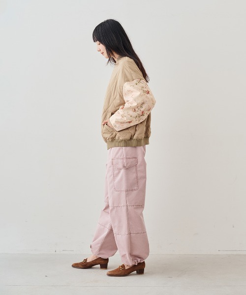 MEDE19F(メデジュウキュウ)の「MEDE19F ミュルーズモダン〈「ミュルーズ染織美術館」アーカイブコレクション〉中わた入りリバーシブルブルゾン〈ベージュ〉(ブルゾン・レディース・ベージュ系その他・M/LL/L)」の12枚目の写真