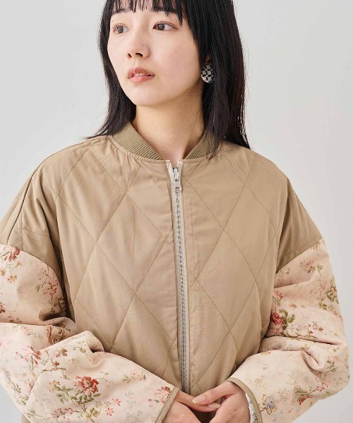 MEDE19F(メデジュウキュウ)の「MEDE19F ミュルーズモダン〈「ミュルーズ染織美術館」アーカイブコレクション〉中わた入りリバーシブルブルゾン〈ベージュ〉(ブルゾン・レディース・ベージュ系その他・M/LL/L)」の15枚目の写真