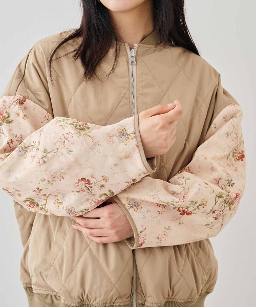 MEDE19F(メデジュウキュウ)の「MEDE19F ミュルーズモダン〈「ミュルーズ染織美術館」アーカイブコレクション〉中わた入りリバーシブルブルゾン〈ベージュ〉(ブルゾン・レディース・ベージュ系その他・M/LL/L)」の16枚目の写真