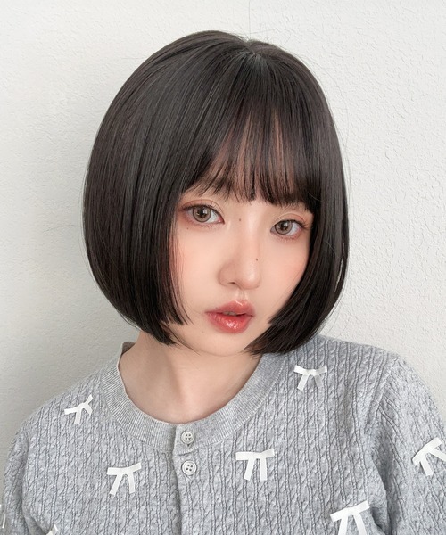 ロゼットボブ 」 ウィッグ 自然 ボブ 姫カット ぷつっとボブ ショート