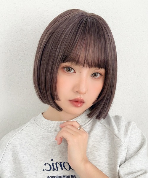 ロゼットボブ 」 ウィッグ 自然 ボブ 姫カット ぷつっとボブ ショート