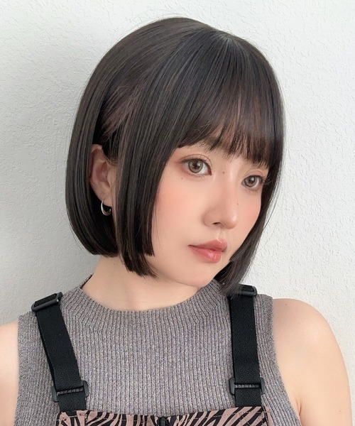 ロゼットボブ 」 ウィッグ 自然 ボブ 姫カット ぷつっとボブ ショート