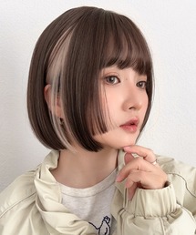 Brightlele(ブライトララ)の「 ロゼットボブ 」 ウィッグ 自然 ボブ 姫カット ぷつっとボブ ショート(ウィッグ)