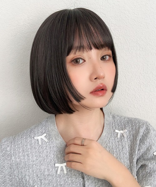 ロゼットボブ 」 ウィッグ 自然 ボブ 姫カット ぷつっとボブ ショート