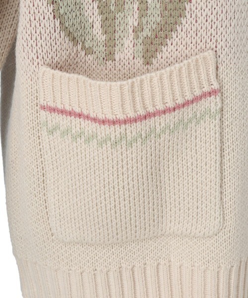 F i.n.t(フィント)の「チューリップポット柄ニットカーディガン(カーディガン/ボレロ・レディース・イエロー/ピンク・FREE)」の17枚目の写真