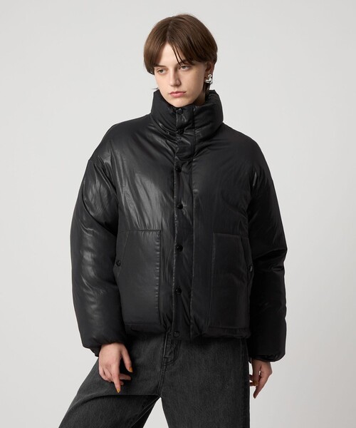 セール】＜ASTRAET＞レザーライク リバーシブル ダウンジャケット
