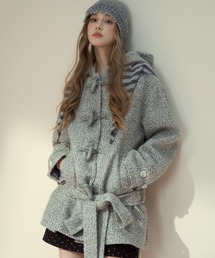 SunsetPark（サンセットパーク）の「プレッピーベルト付きダッフルコート SP25a009【SunsetPark】【2025AW】（ダッフルコート）」
