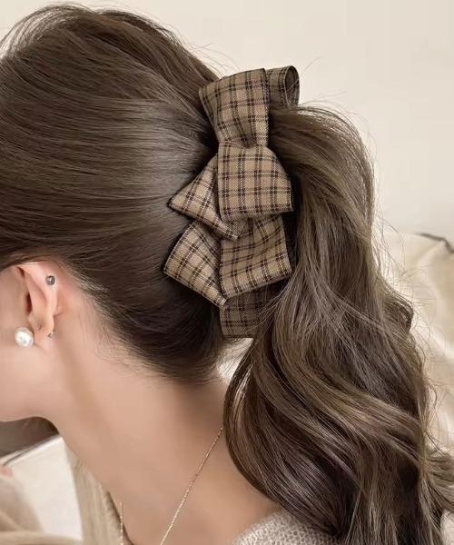 セール】【 ammy. / エイミードット 】 クラシック チェック リボン