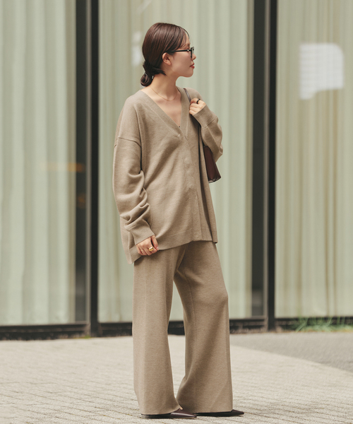 plage(プラージュ)の「《追加》CASH TOUCH flare パンツ(その他パンツ・レディース・ライトグレー/モカ・36/38)」の7枚目の写真