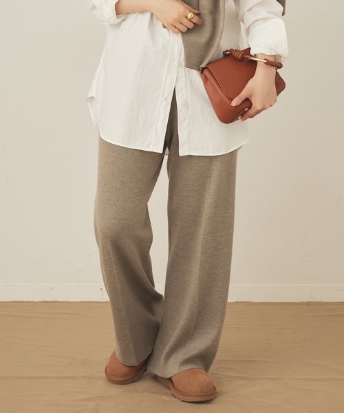 plage(プラージュ)の「《追加》CASH TOUCH flare パンツ(その他パンツ・レディース・ライトグレー/モカ・36/38)」の17枚目の写真