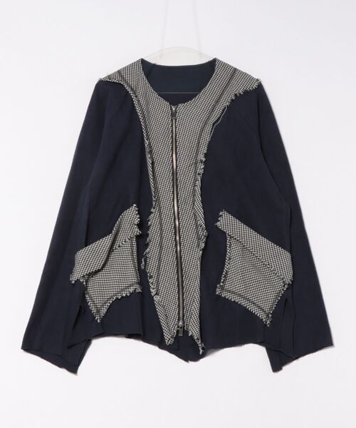 セール】sulvam/サルバム/COLLALESS JERSEY BLOUSON（ブルゾン